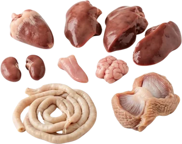 Assortiment d’abats de poulet