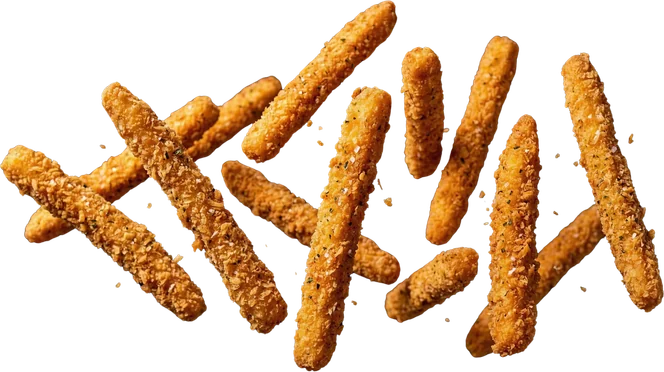 Bâtonnets de poulet panés