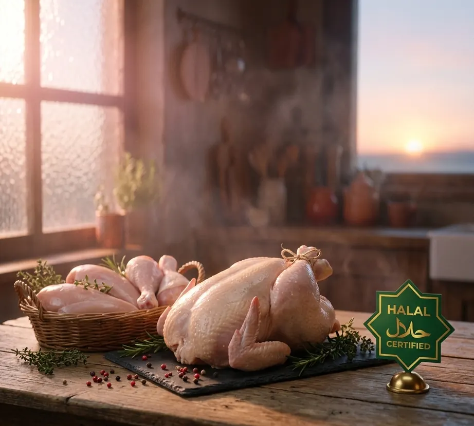 Poulet halal certifié
