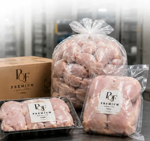 Cartons, sacs et barquettes de volaille Premium Quality Food